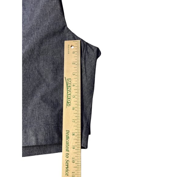 Roundtree Yorke Shorts Mens 48 NEW Blue Classic Fit Stretch Flat Front - Picture 9 of 15